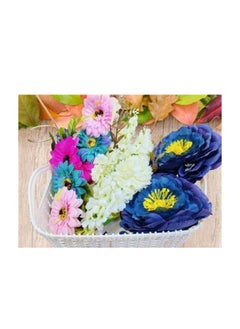 AIWANTO Fake Flower Heads For Decoration Artificial Flowers Crafts Scrap booking and Holiday Wedding  - Image 3