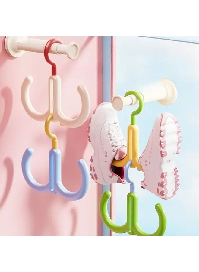 White And Green 360 Degree Rotating Hook For Hats Bags Ribbon Scarves And Shoes - Image 4