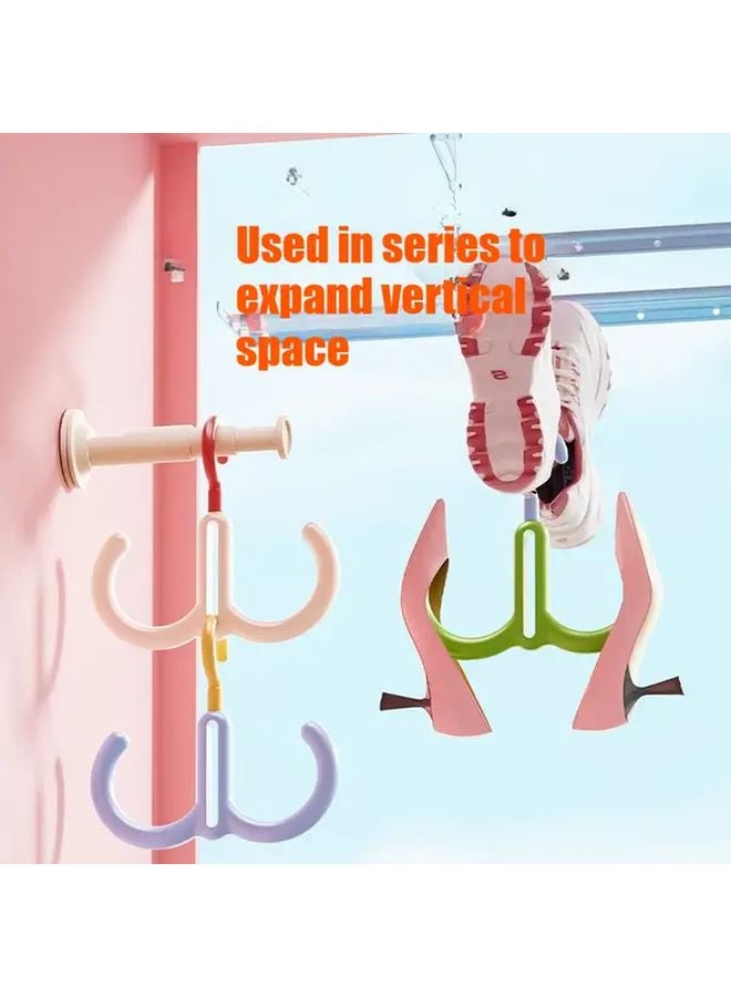 White And Green 360 Degree Rotating Hook For Hats Bags Ribbon Scarves And Shoes - Image 3