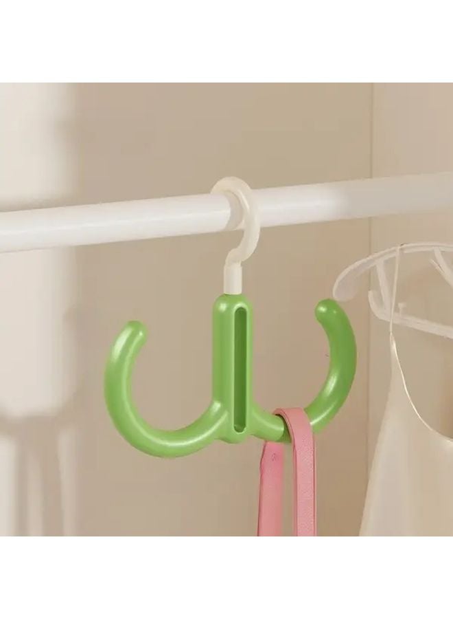 White And Green 360 Degree Rotating Hook For Hats Bags Ribbon Scarves And Shoes - Image 1