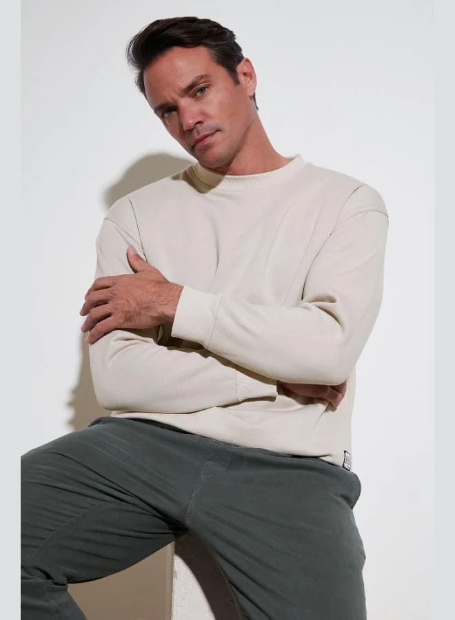 Buratti Buratti Regular Fit Crew Neck Cotton Fleece Lined Soft Brushed Sweatshirt Men's SWEAT 5905255