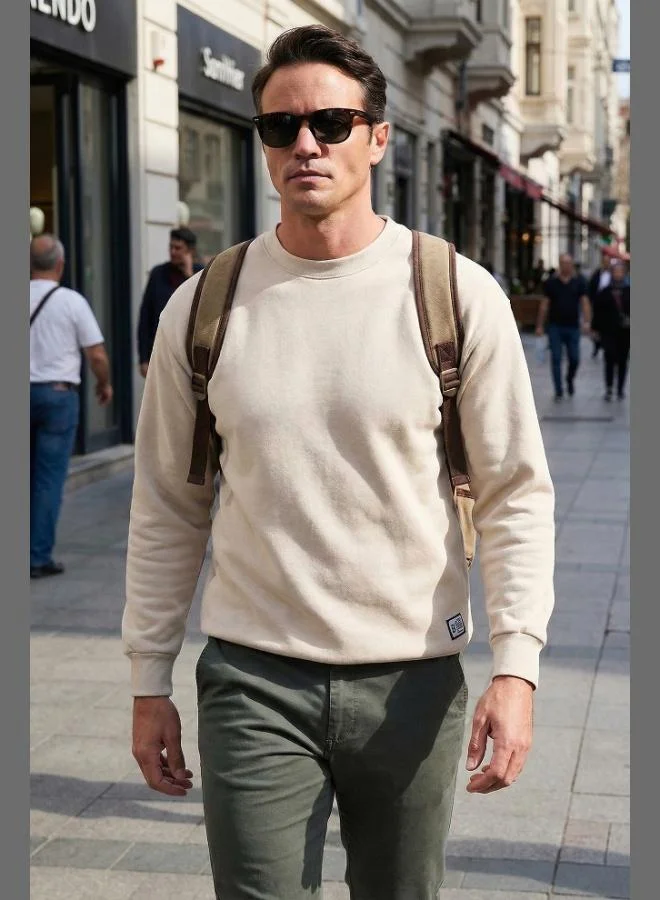 Buratti Buratti Regular Fit Crew Neck Cotton Fleece Lined Soft Brushed Sweatshirt Men's SWEAT 5905255