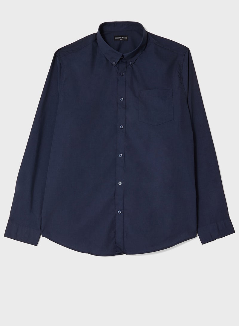 Robert Wood Essential Easy Iron Regular Fit Shirt - Image 1
