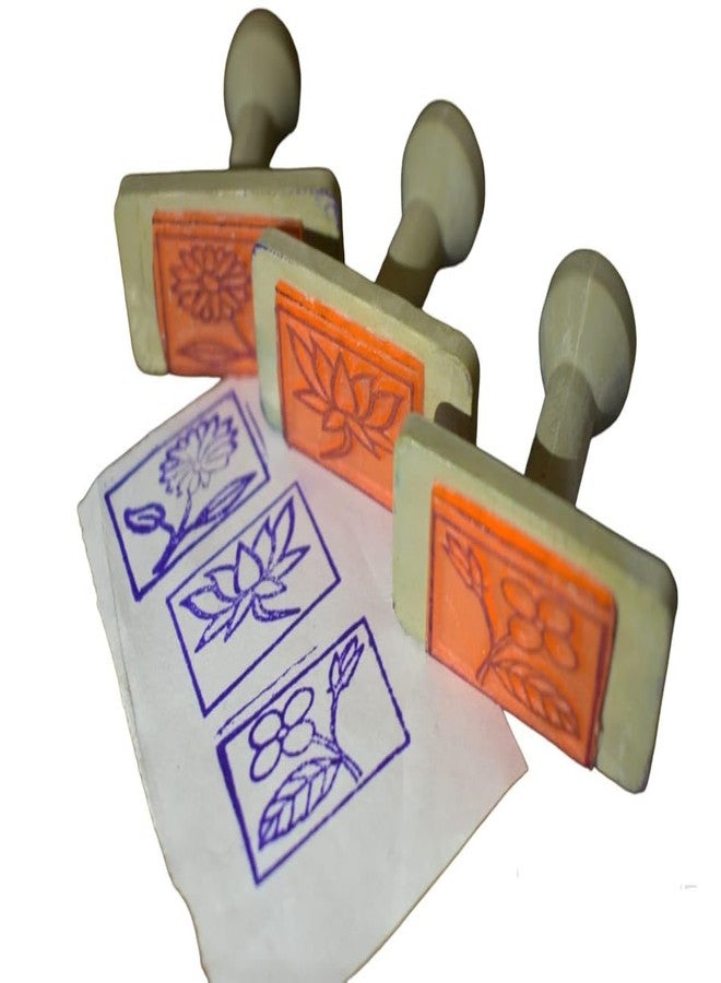 Futurez Key Flower Picture Stamp Set | Educational Stamp for Students & Teachers - Pack of 10 Inking Stamps for Classroom Use, Teacher's Reward, and Homework Check | Creative Learning Tools - Image 1