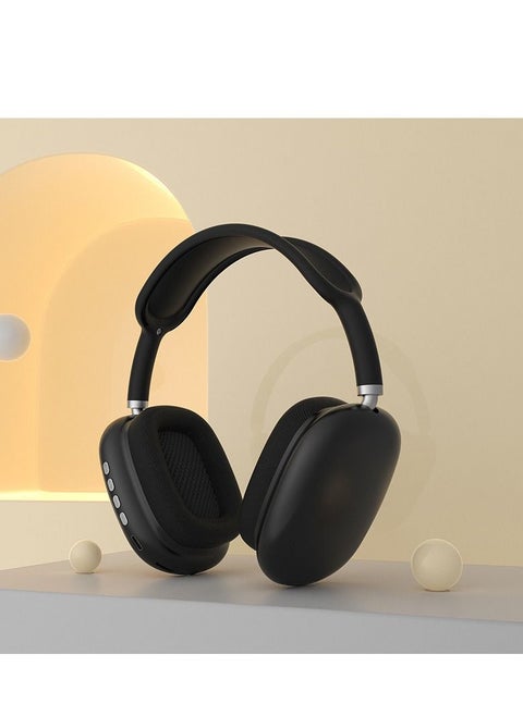 P9 bluetooth headset  wireless sports game noise reduction fresh headset universal earphone black