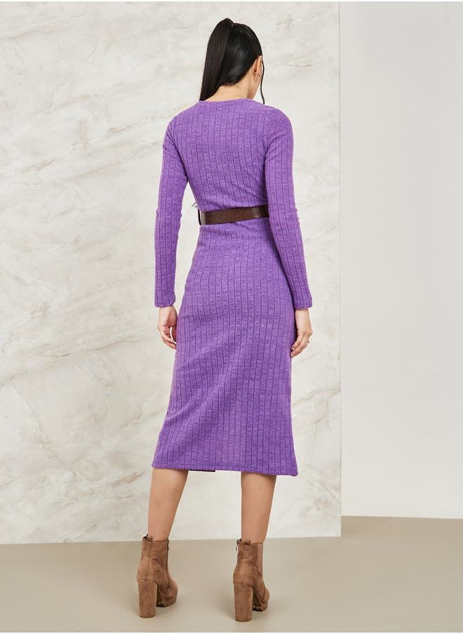 Asymmetrical Button Detail Knit Sweater Midi Dress - pzsku/ZB6134E294B5E55851429Z/45/_/1710413783/52d377d3-9a7b-4cc0-94c3-782c054a2c3b