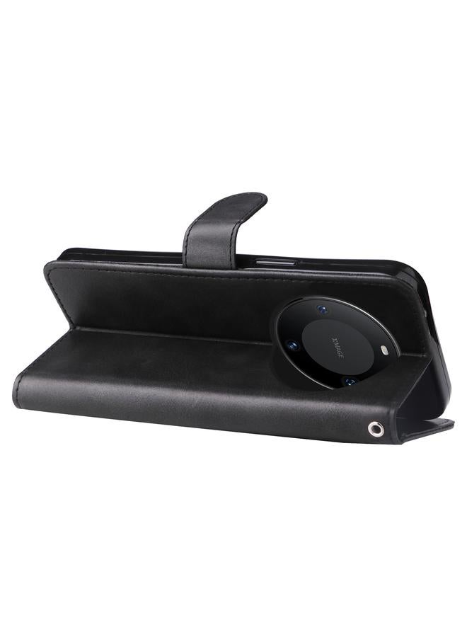 زبون جراب لهاتف Huawei Mate 60 Pro مصنوع من جلد العجل مع سحاب - Image 5