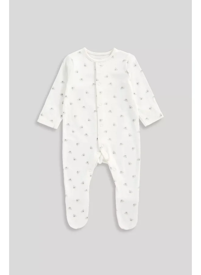 mothercare Animal Baby Sleepsuits - 3 Pack