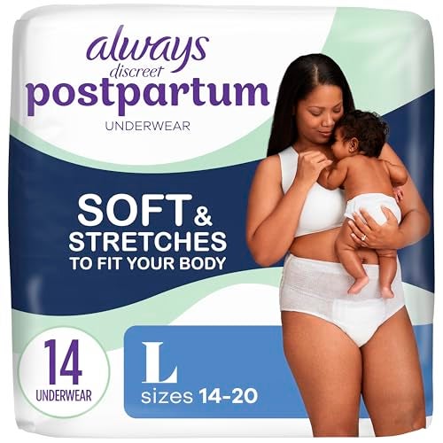 Always Discreet Postpartum and Adult Incontinence Underwear for Women Large Maximum Protection 14 Count - Image 2