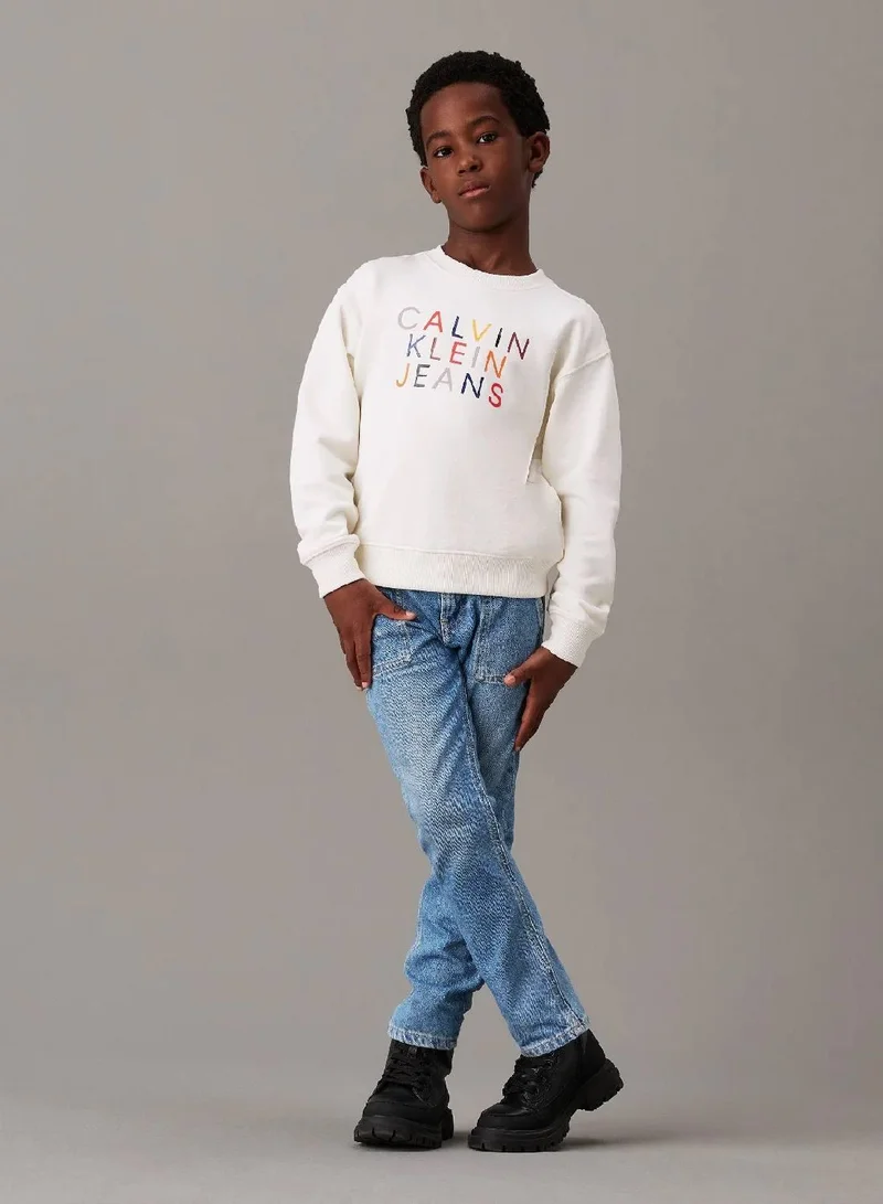 Calvin Klein Jeans  Relaxed Logo Sweatshirt for Men | Best Price UAE