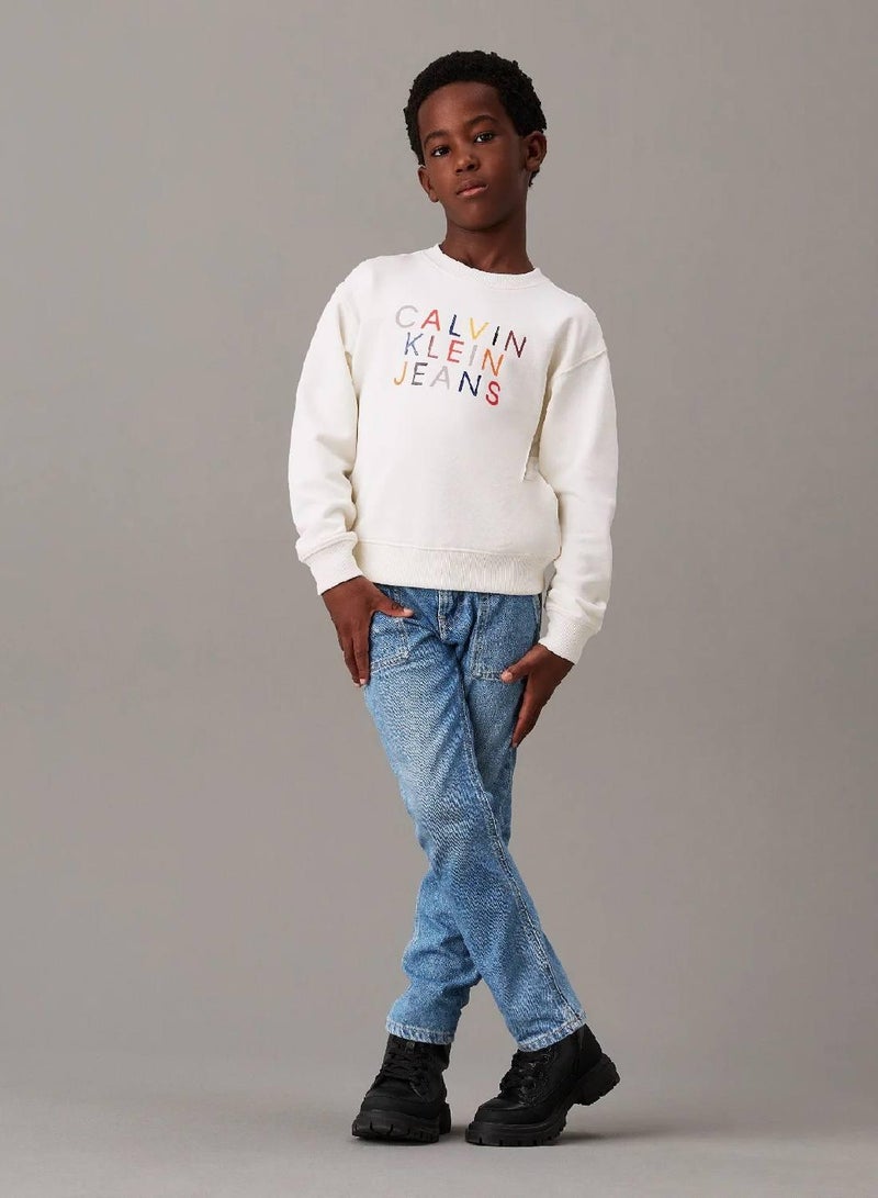 Calvin Klein Jeans Relaxed Logo Sweatshirt - Image 4