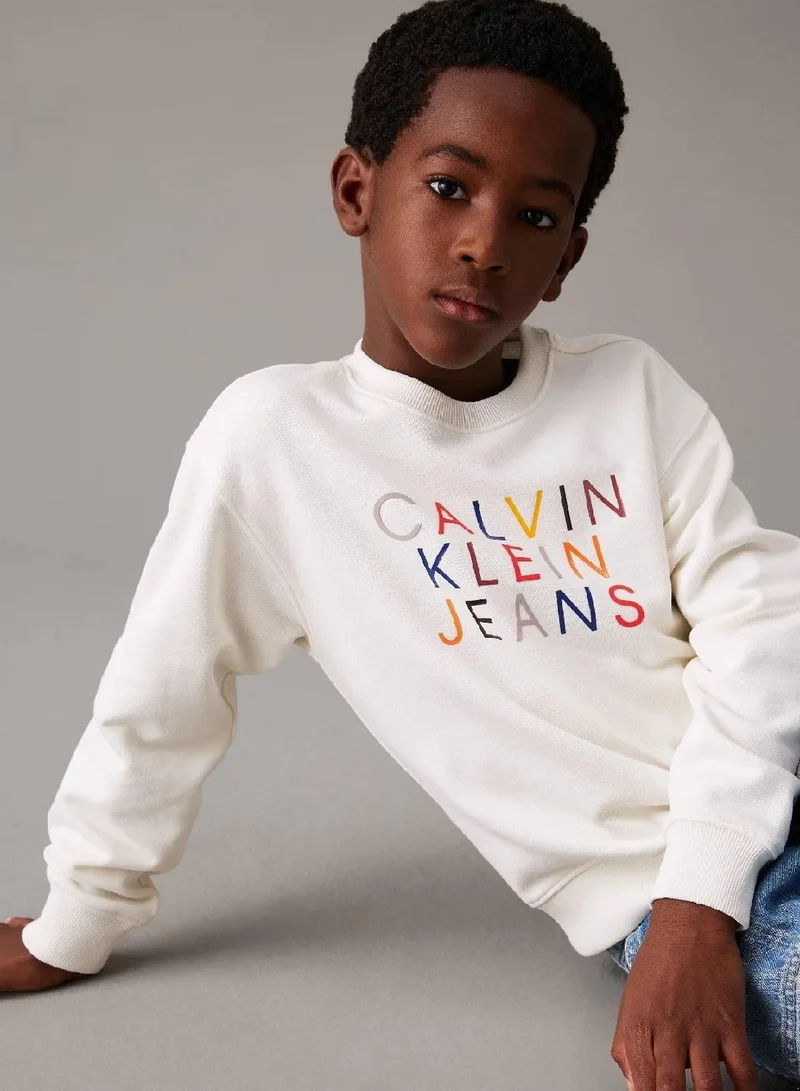 Calvin Klein Jeans  Relaxed Logo Sweatshirt for Men | Best Price UAE