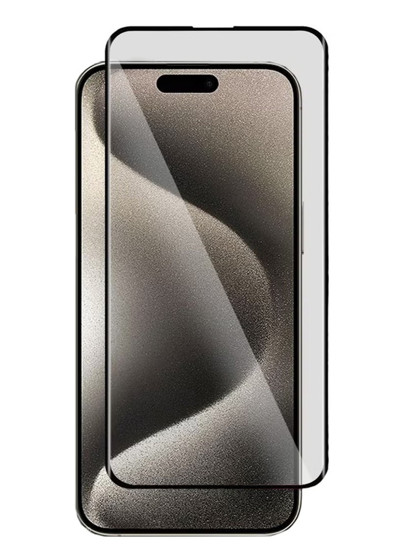 Apple iPhone 15 Pro Screen Protector – Premium Edge to Edge Tempered Glass, High Transparency, Delicate Touch, Anti-Explosion, Smooth Arc Edges, Easy Installation - Image 1