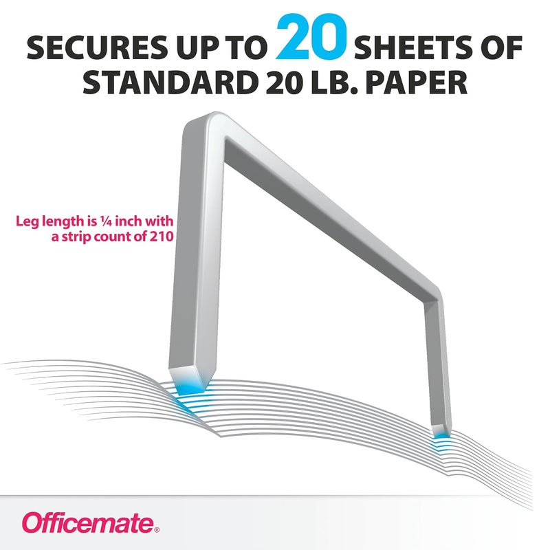 Officemate Standard Staples, 210 per Strip, 20 Sheets Capacity, 5,000 per Box (91900) - Image 5