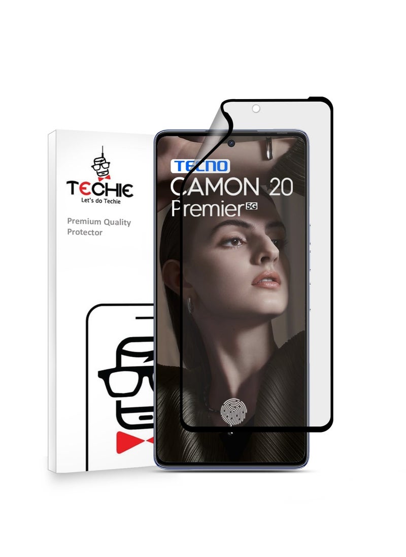 Techie Techie Matte Ceramic Screen Protector Film for Tecno Camon 20 Premier – Smooth Feel Anti Fingerprint Bubble Free  - Image 1