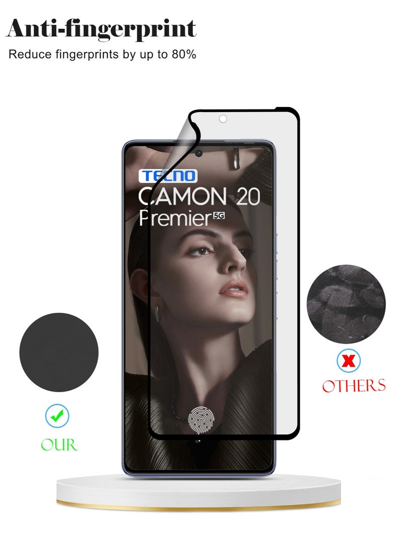 Techie Techie Matte Ceramic Screen Protector Film for Tecno Camon 20 Premier – Smooth Feel Anti Fingerprint Bubble Free  - Image 2