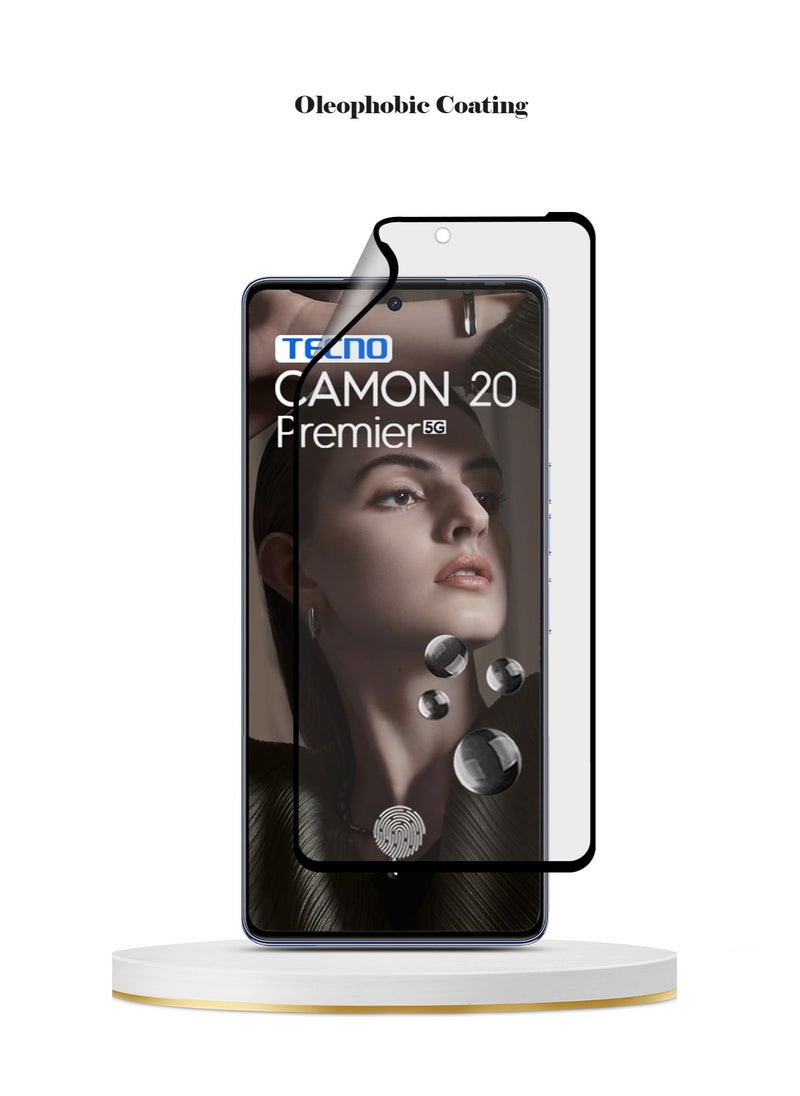 Techie Techie Matte Ceramic Screen Protector Film for Tecno Camon 20 Premier – Smooth Feel Anti Fingerprint Bubble Free  - Image 3
