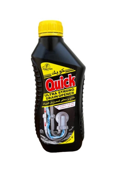 Spartan Quick Ultra Strong Drain Opener – 1250g Effective Clog Remover for All Pipe Types with Disinfecting Action