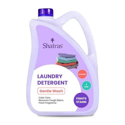 Shatras Liquid Detergent 5 Liter, Laundry Liquid for Fabric Care, Suitable for Top-Load and Front Load Machine and Hand Wash, Concentrated Laundry Detergent - Image 1