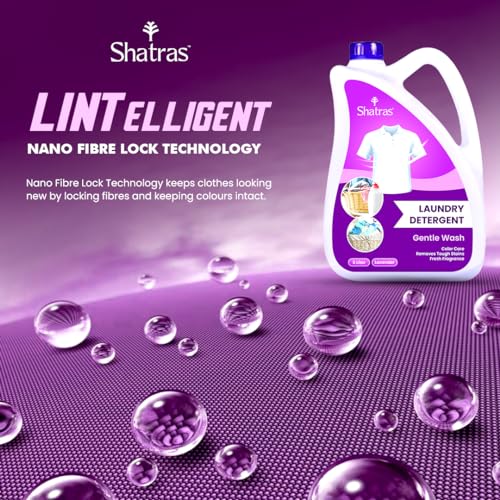 Shatras Liquid Detergent 5 Liter, Laundry Liquid for Fabric Care, Suitable for Top-Load and Front Load Machine and Hand Wash, Concentrated Laundry Detergent - Image 2