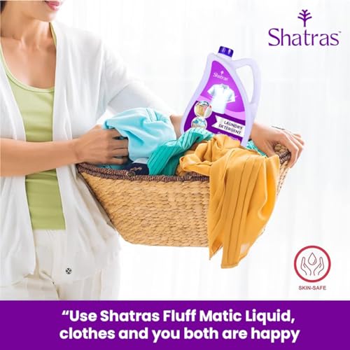 Shatras Liquid Detergent 5 Liter, Laundry Liquid for Fabric Care, Suitable for Top-Load and Front Load Machine and Hand Wash, Concentrated Laundry Detergent - Image 3