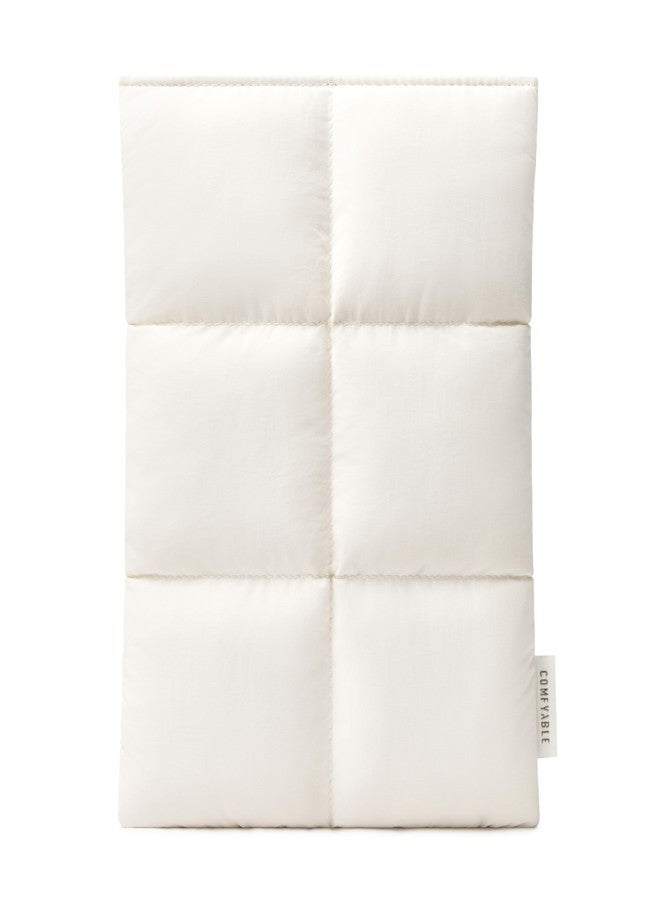 Comfyable Puffy Tablet Sleeve 7-8 Inch Compatible for iPad mini 7 2024 A17 Pro, Mini 6 2021 A15, Quilted Puffer Tablet Carrying Case for Women Men, Rice - Image 1