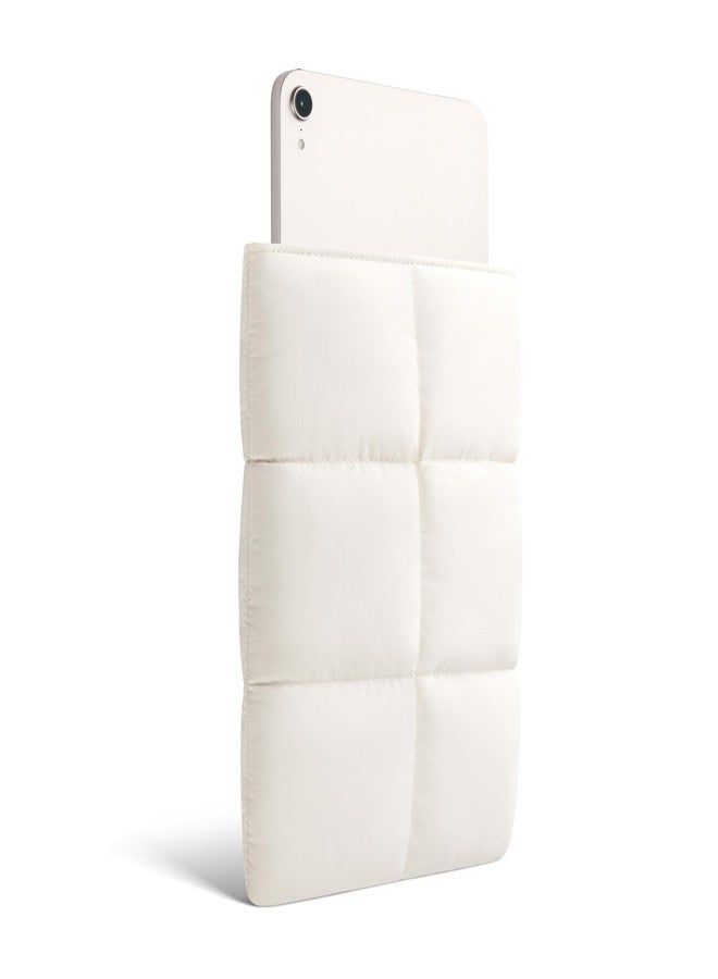 Comfyable Puffy Tablet Sleeve 7-8 Inch Compatible for iPad mini 7 2024 A17 Pro, Mini 6 2021 A15, Quilted Puffer Tablet Carrying Case for Women Men, Rice - Image 2