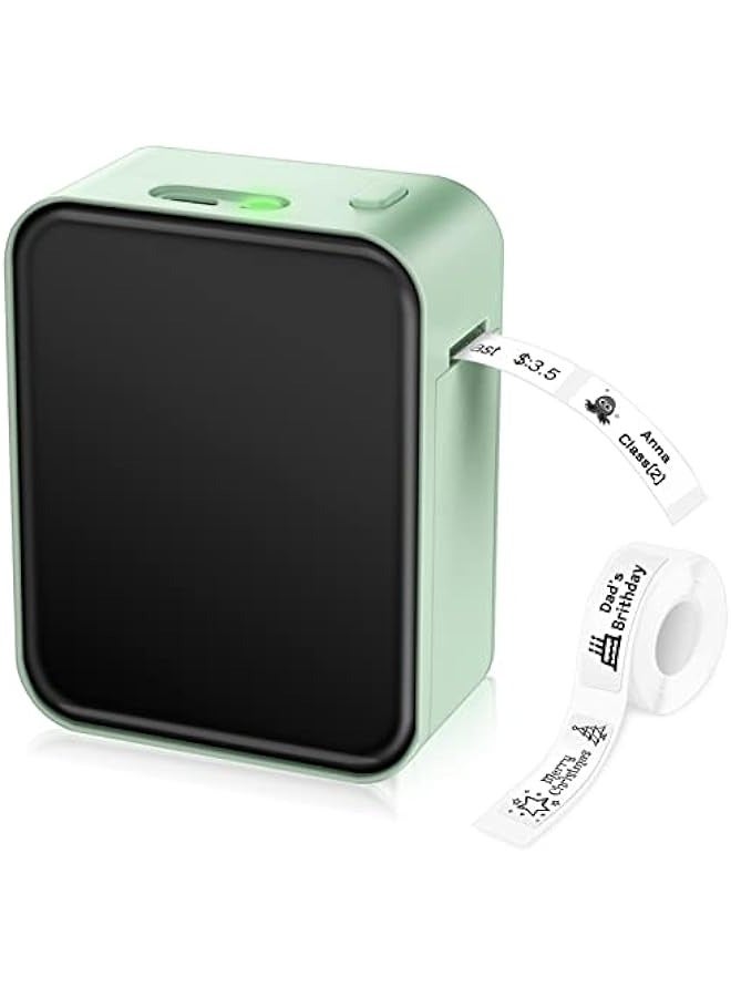 ANKOVO Label Maker Machine Thermal Bluetooth Label Printer with Tape Inkless Rechargeable Mini Labeler Small Handheld Sticker Maker with Multiple Templates for Office Home Storage Organizing - Image 1