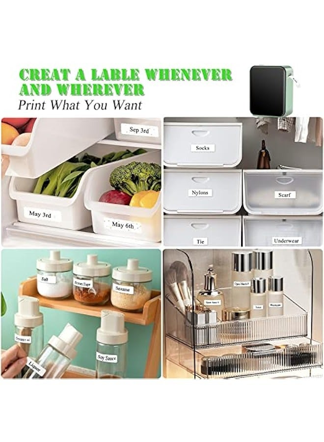 ANKOVO Label Maker Machine Thermal Bluetooth Label Printer with Tape Inkless Rechargeable Mini Labeler Small Handheld Sticker Maker with Multiple Templates for Office Home Storage Organizing - Image 5