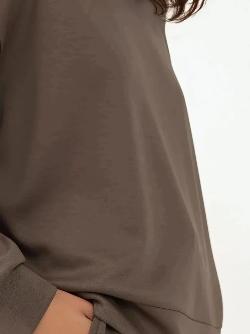 هيكاب سويت شيرت مودال أساسي بلمسة ناعمة