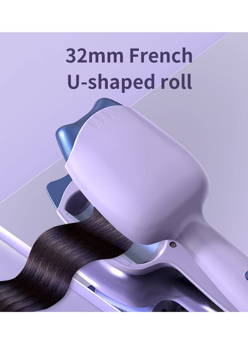 Y&D Curling Iron 32MM Egg Roll Hair Curler Shiny Waves Styling Tools with Fast Heating LED Display Temperature Control Negative Ions Anti-Scald for Women Care  - Image 3