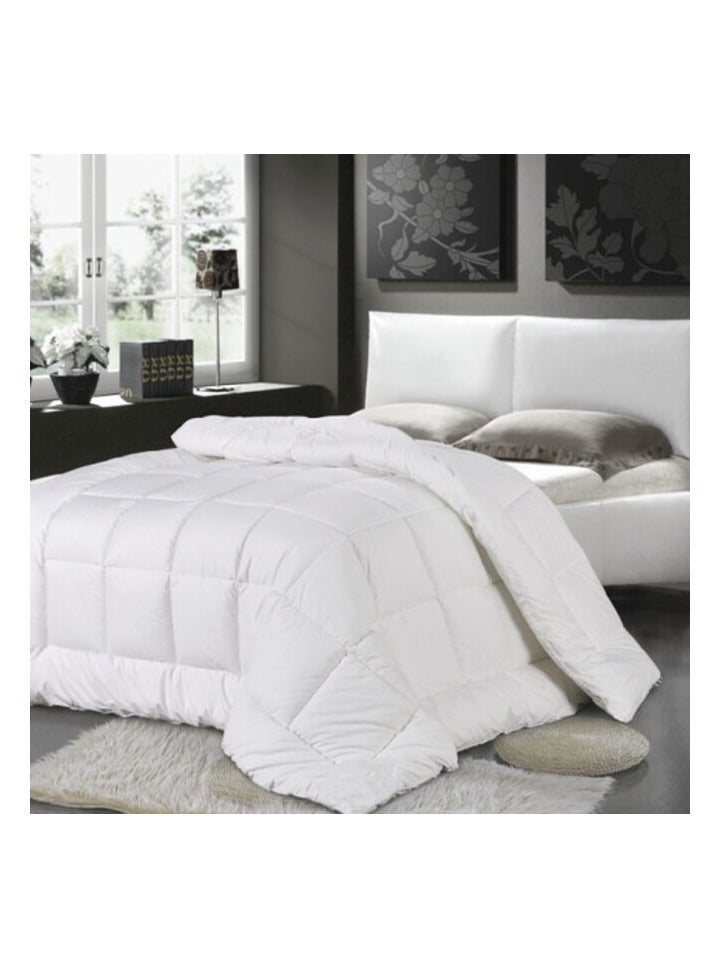 PROMASS Microfibre Soft Solid Duvet White Single 160X210 Centimeter