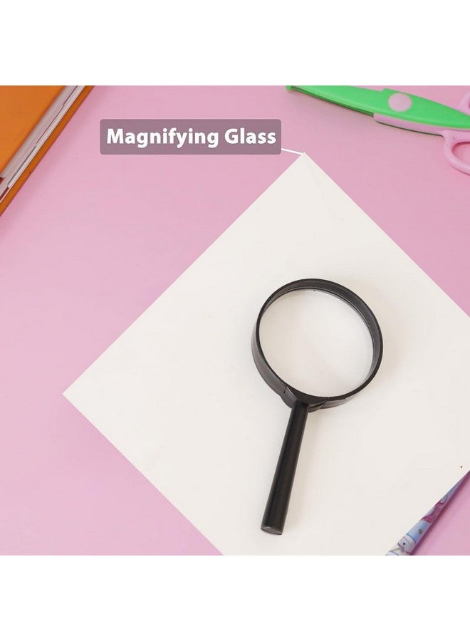 Labzio 60mm Hand Lens Magnifier - Black Magnifying Glass with Crystal Clear Lens | Compact Design and Lightweight Build | Comfortable Grip for Precision Work at Laboratory (Pack of 1) - Image 2