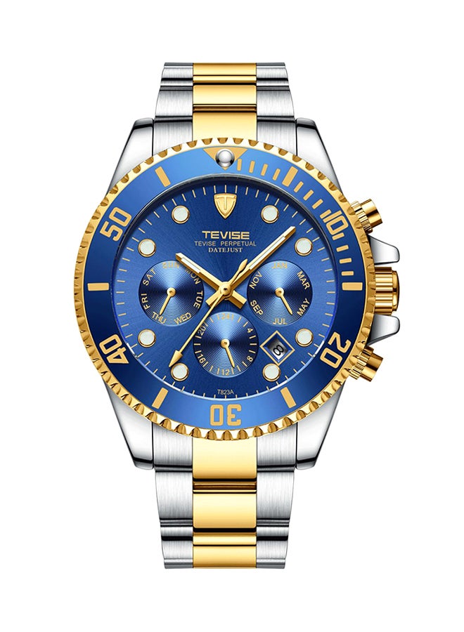 تيفيز ساعة يد كرونوغراف من الستانلس ستيل طراز T801 quartz SGQ men