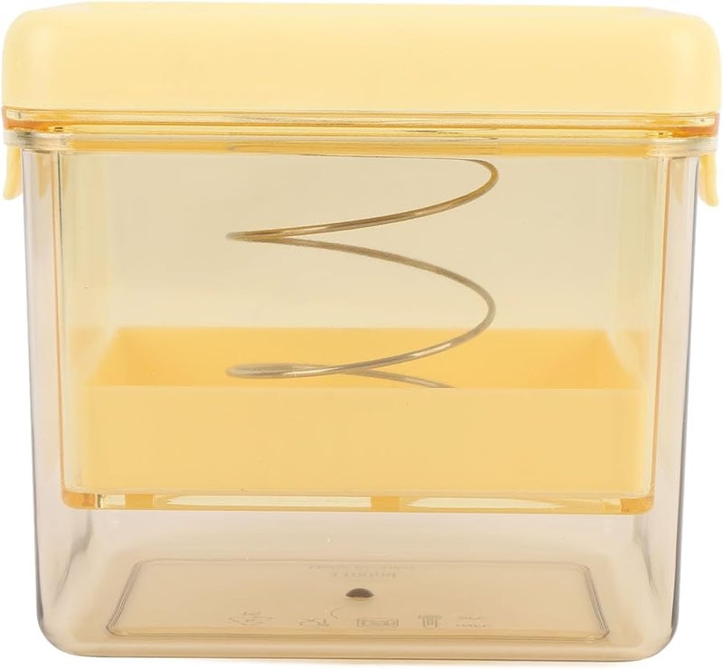 Fdit Yogurt Maker For Cheese Making With Reusable Strainer Food Grade Materials Yellow - Image 2