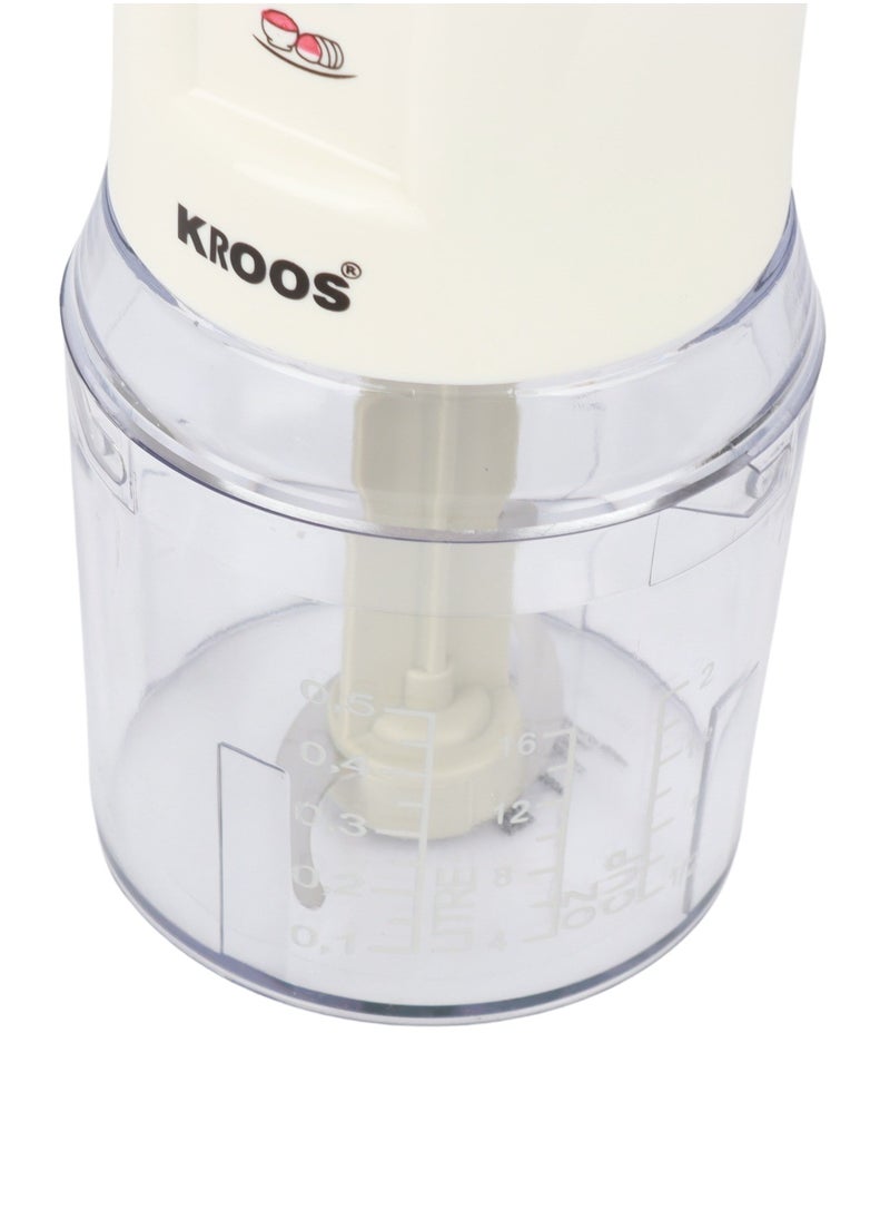 KROOS Vegetable chopper, 200 grams, 300 watts, KROOS KR-5605  - Image 3
