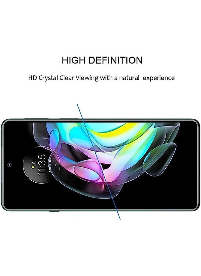 Imak - HuHa Tempered Glass Screen Protector Compatible For Motorola Edge 20 Lite/Edge 20 Fusion Full Glue Full Screen Tempered Glass Film - Image 1