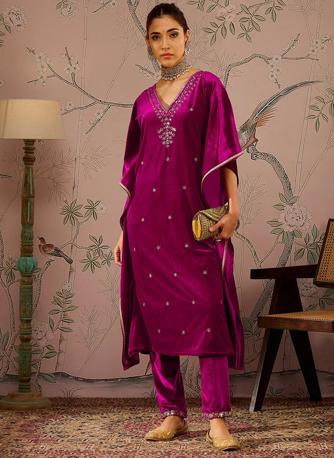 ساسافراس قفطان فيلكا فوشيا للنساء