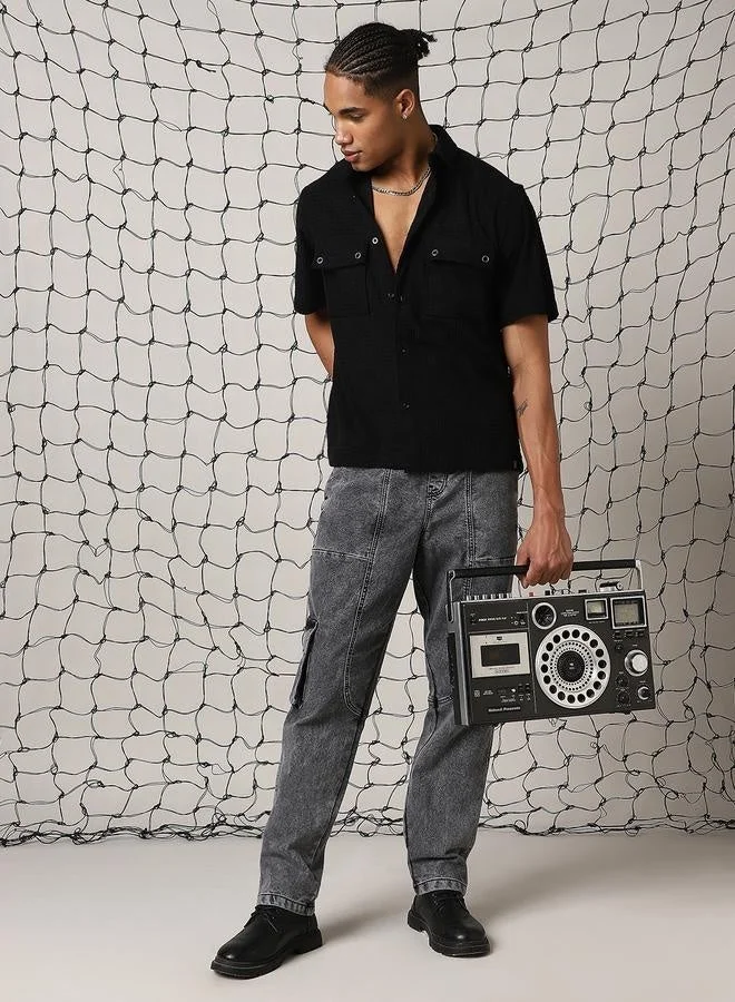 Hubberholme Black Shirt for Men, Stylish Casual Essential