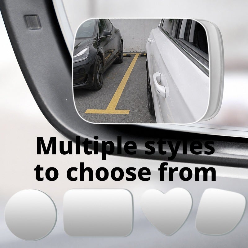 Frameless Blind Spot Mirror, 360° Adjustable Wide Angle Car Rearview Mirror - Image 3