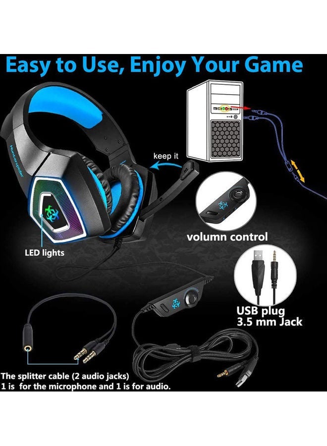 NIBEMINENT Game Headset For PS4 /PS5 /XOne /XSeries /Nswitch /PC Tablet Smartphone  - Image 4