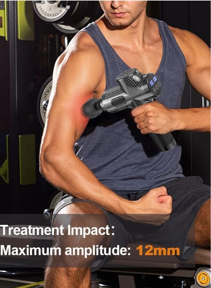 Generic massage Gun Deep Tissue Muscle Massage Gun for Athletes, Percussion Muscle Massager Portable Handheld Deep Tissue Massager with LCD Touch Screen, 30 Speeds Electric Sport Massager to Relief Pain - Image 5