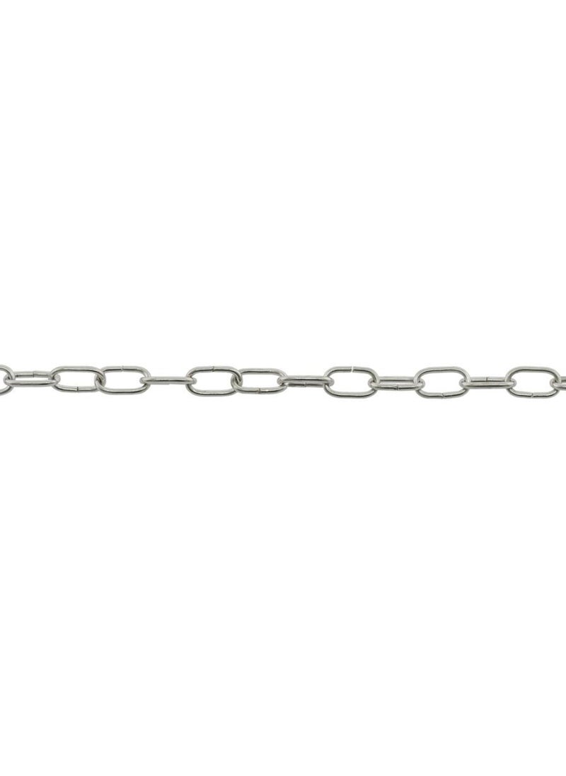 suki Nickel Plated Steel Round Wire Chain Sold Per Meter 