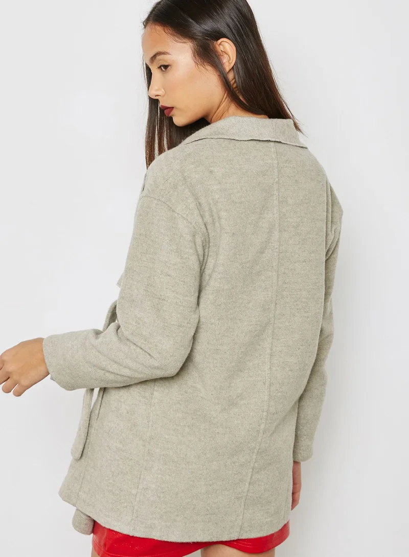 Ginger Waterfall Tie Detail Jacket