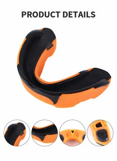 GROIC 3 Pack Youth Mouth Guard Sports Mouthguard Double Colored Teeth Braces with Case for Football Basketball Boxing MMA Hockey Lacrosse Rugby Taekwondo  - Image 2