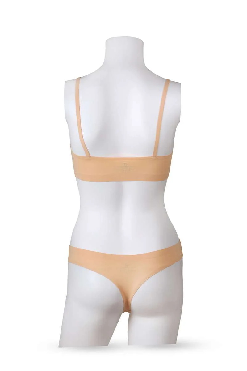 Yeseco  Nude Seamless Innerwear Set | Soft Stretchable Bra & V-Shape Panty | for Women | Best Price UAE