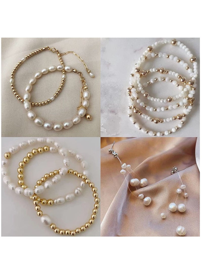 Y&D 15 Grid 720 Piece Pearl Set With Five Pointed Star Spacing Bead Accessories DIY Beaded Bracelet Earring Necklace Set  - Image 4