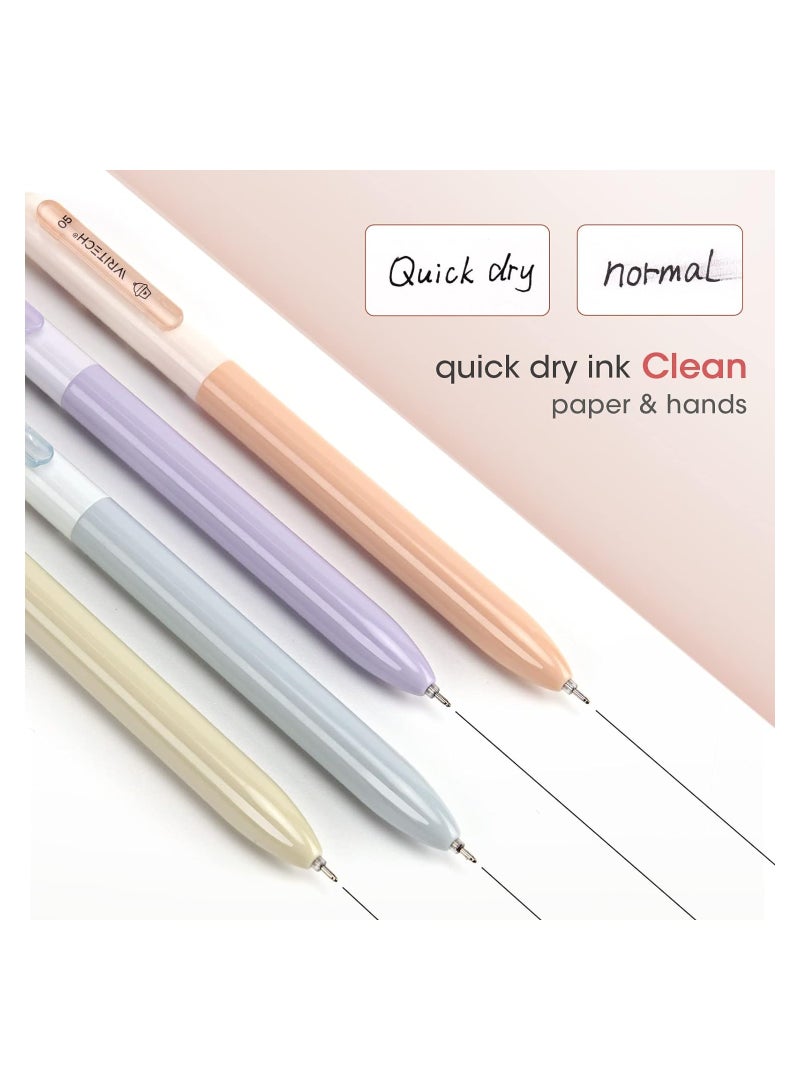 Zikra 0.5mm Gel Pens, 8-Pack Fine Point Retractable Pens, Extra Fine Needle Point Smooth Writing Set, No Smudge Black Ink Click Pens for Journaling, Drawing, Sketching, and Note-taking. - Image 4