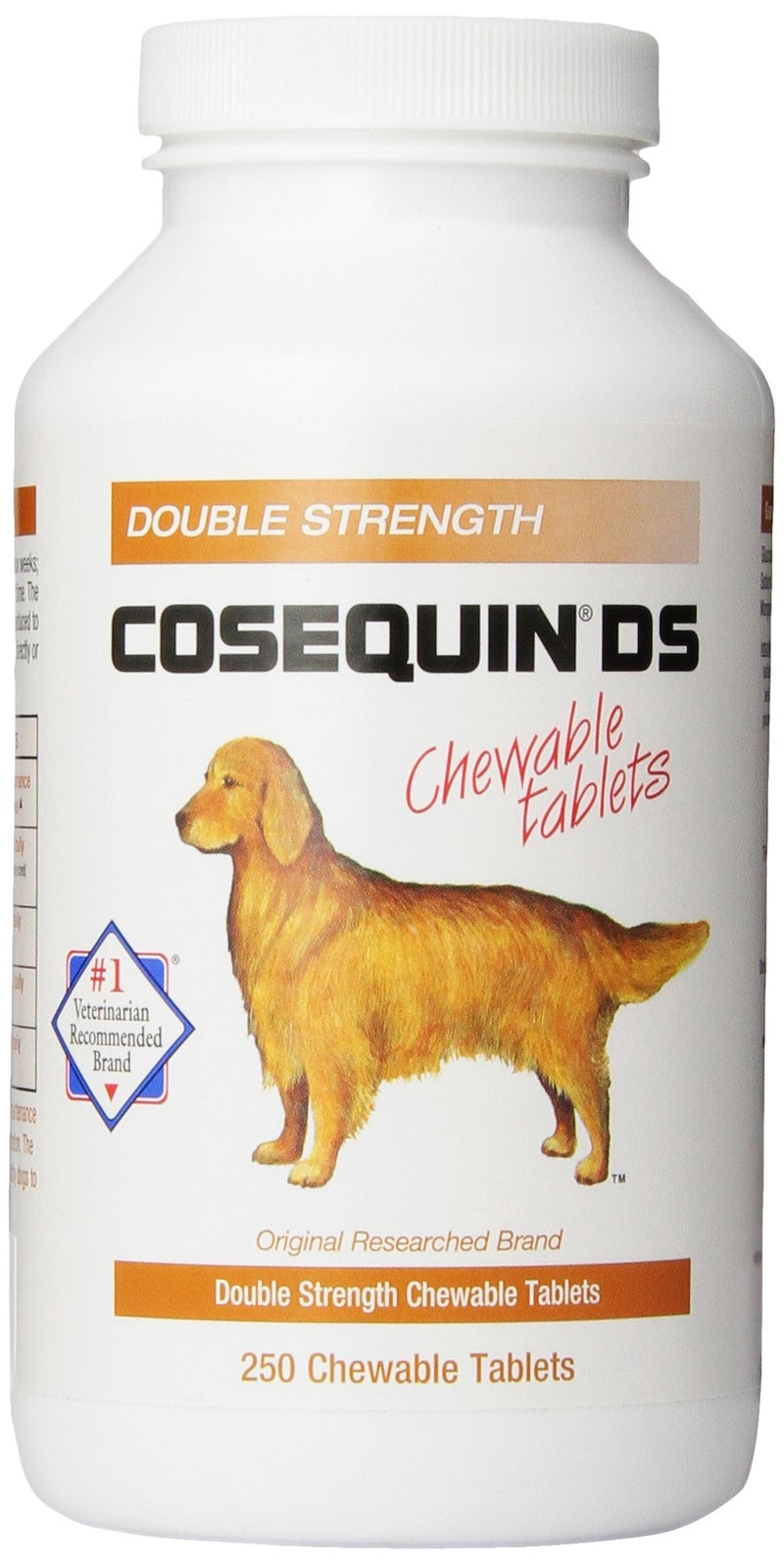 Nutramax Cosequin DS Joint Health Supplement for Dogs - With Glucosamine and Chondroitin, 2 Pack, 500 Total Chewable Tablets