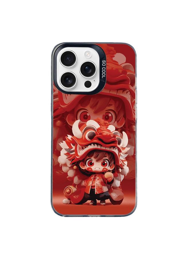 اس-توب جراب لهاتف iPhone 16 Pro Max من سلسلة Christmas Series PC بغطاء كامل ونمط هاتف - Image 1